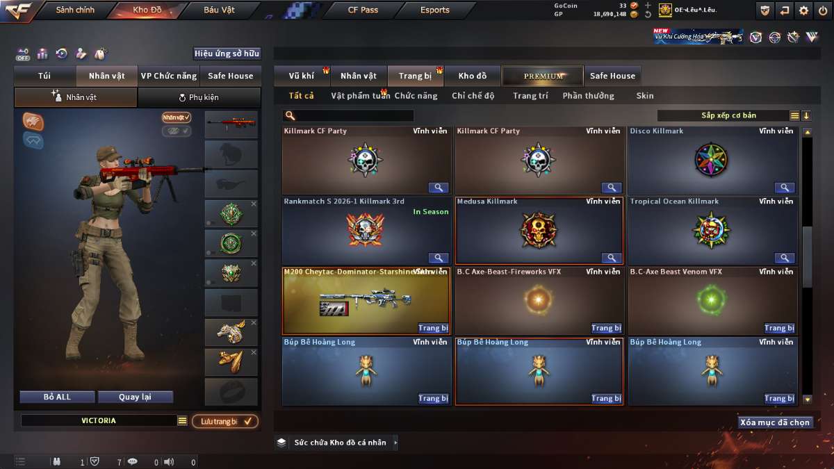 shop acc cf uy tin gia re